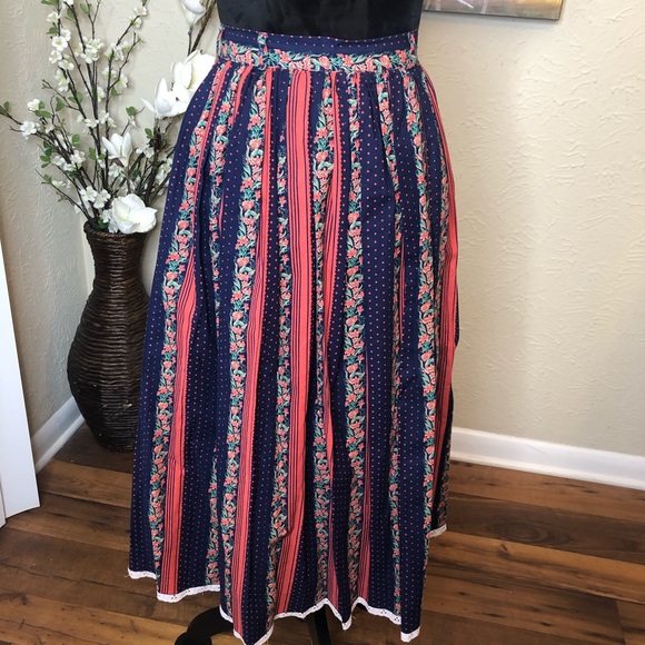 Vintage Original Alpen Trachten Boho Skirt 36 - Picture 7 of 9